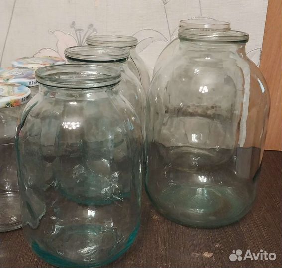 Банки стеклянные разный объем