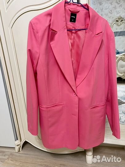 Пиджак женский 46 48 розовый