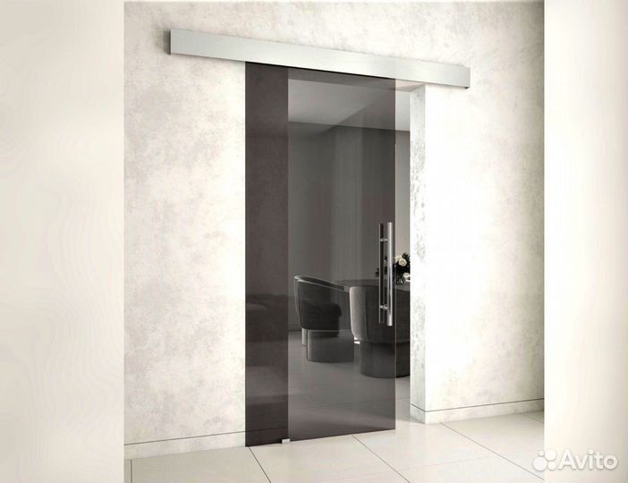 Цельностеклянные двери