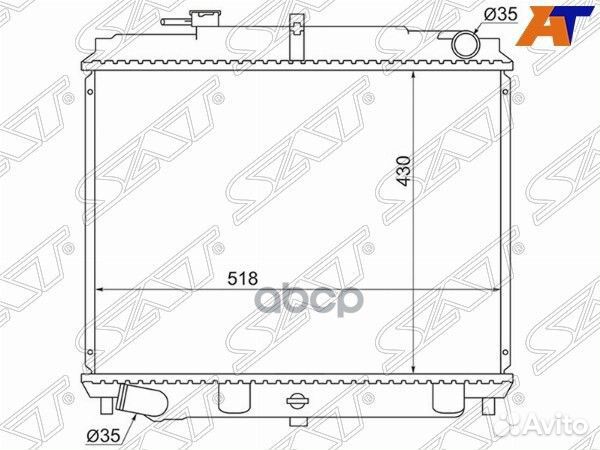Радиатор Nissan Atlas F 92-07 NS000F23-4WD Sat