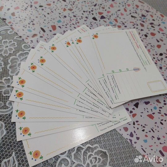 Набор открыток Дымковская игрушка