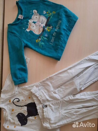 Вещи пакетом для девочки 86 92