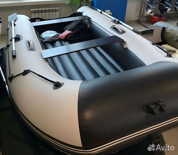 Лодка пвх Stormline Classic Air 335 серо-черная