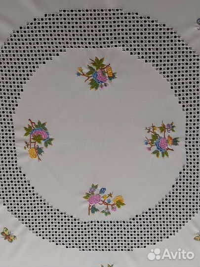 Herend Виктория Скатерть авторская вышивка Венгрия