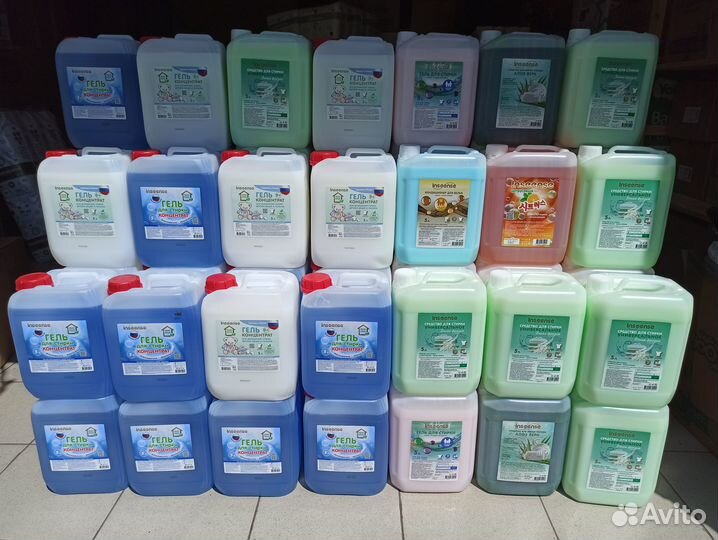 Гель для стирки, жидкое мыло, ср-во для посуды