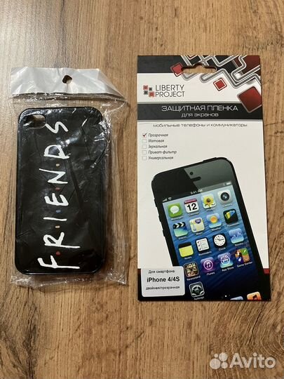 Чехол и пленка для iPhone 4 / 4s нов
