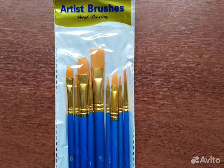 Кисти художественные кисточки набор 10 шт