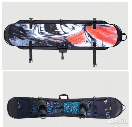 Чехол для сноуборда Atom LDski. Леди черный