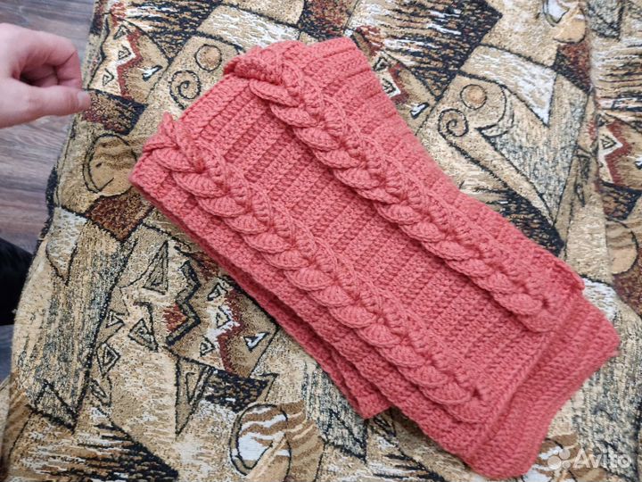 Женский комплект шарф и шапка ручная работа