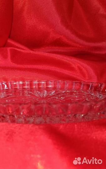 Блюдо-менажница хрусталь СССР 80-90г