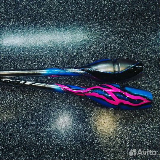 Аэрография предметов для художественной гимнастики