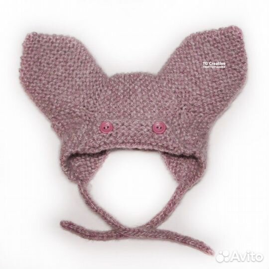 Шапочка с завязками для собак