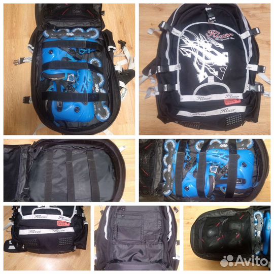 Защита Seba USD Pro tec, рюкзак для роликов конусы