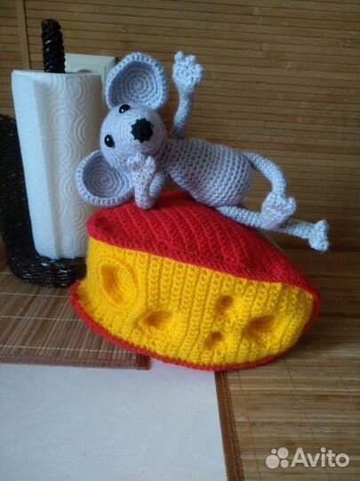 Игрушка мышка с сыром