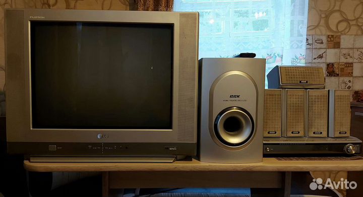 Телевизор бу LG и домашний кинотеатр BBK