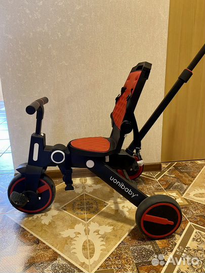 Детский складной трехколесный велосипед