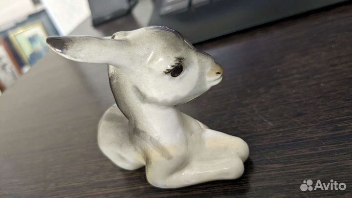 Фарфор СССР Ослик(лежачий)лфз Новый, четкие клейма