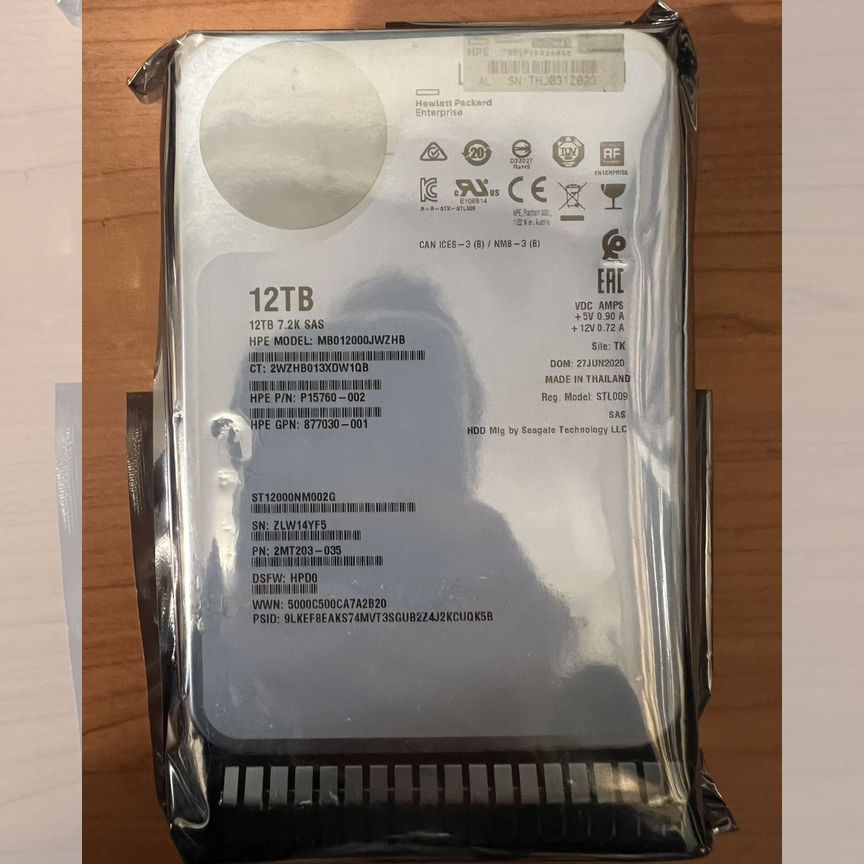[882397-001] Жесткий Диск Hpe 12tb Sas 12g 3.5 882397-001