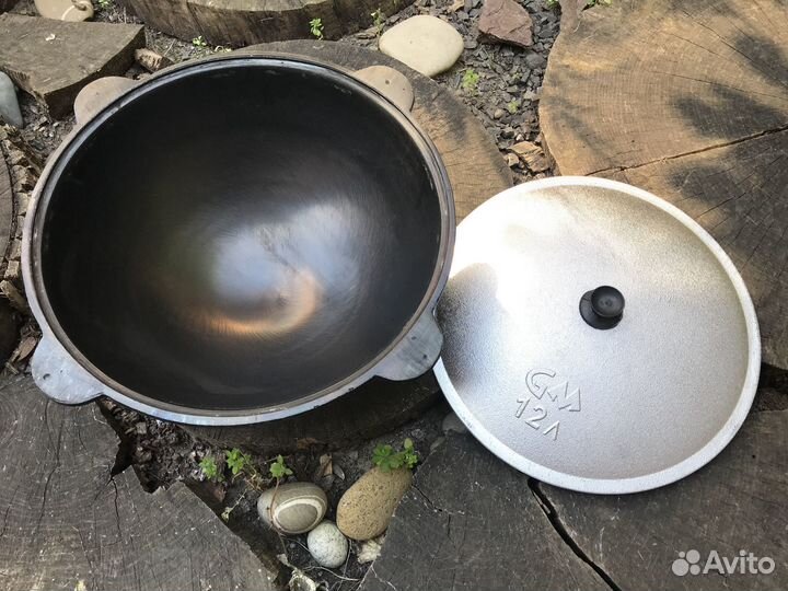 Казан чугунный 12 литров не бу