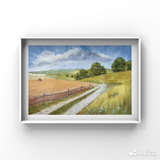 Акварельные работы Пейзаж