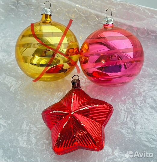 Елочные игрушки СССР винтаж