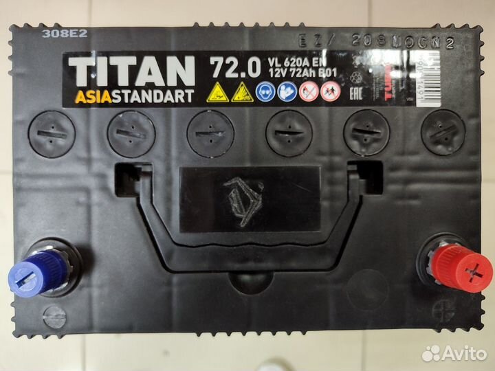 Аккумулятор Titan 72 а/ч (обратная)