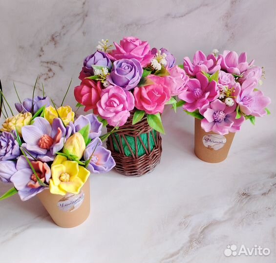 Букеты из мыла