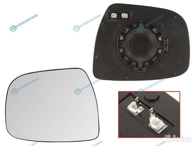 6432624 Полотно зеркала nissan juke 14- RH сфериче