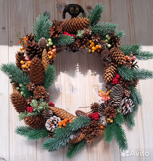 Новогодний венок рождественский