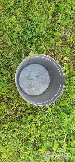 Бак из нержавейки, высота 42 см., диаметр 32см