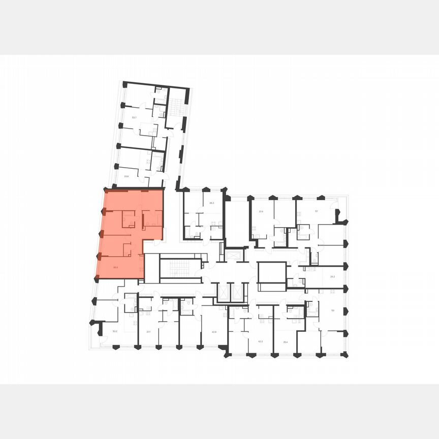 3-к. квартира, 88,8 м², 3/26 эт.
