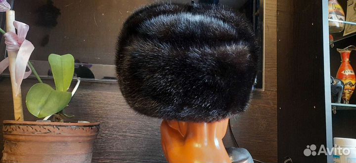 Норковая шапка мужская