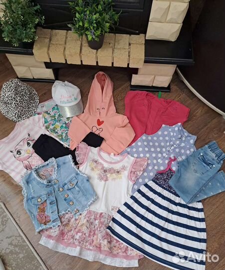 Детские вещи пакетом для девочек 104 110