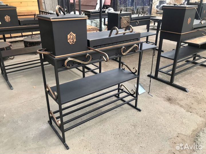 Мангал с топкой 