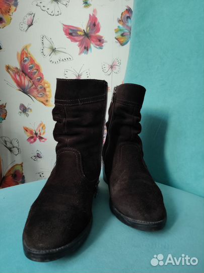 Полусапоги женские зимние натуральная