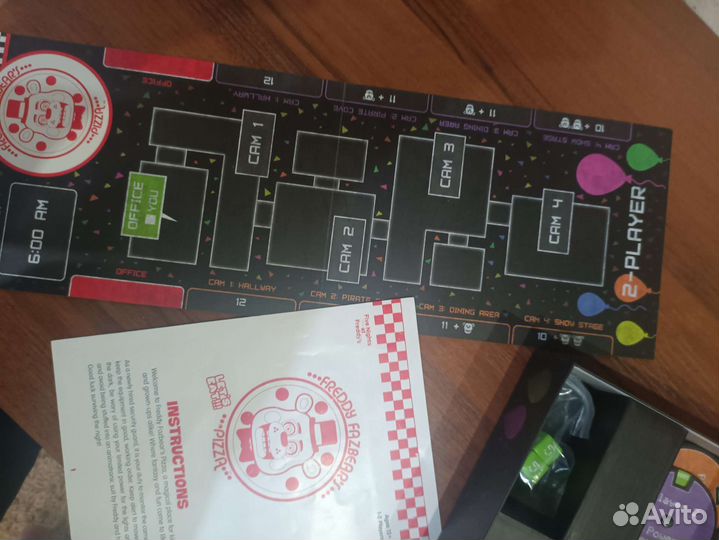 Настольная игра Five night's AT Freddy's