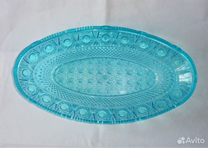 Винтажная фруктовница блюдо цветное Пластик СССР