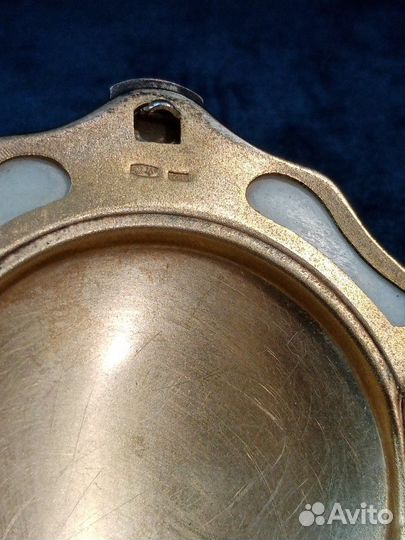 Пудренница, серебро