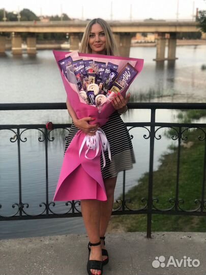 Съедобные букеты/из конфет/фруктов/ягод