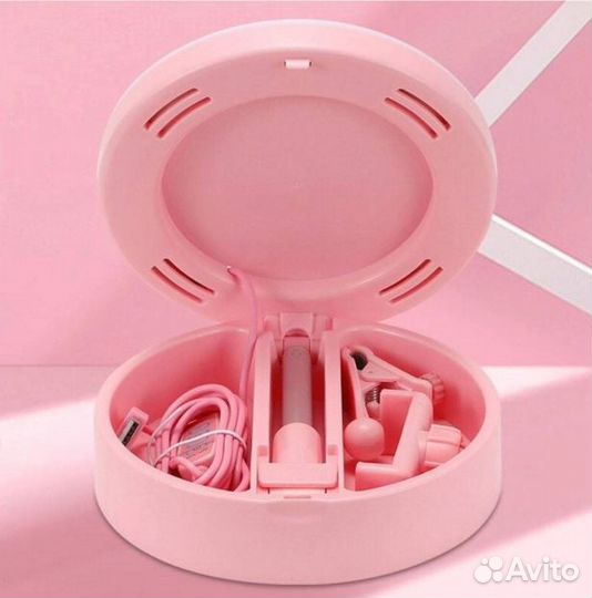 Настольное световое кольцо с зеркалом: D16см (D2)