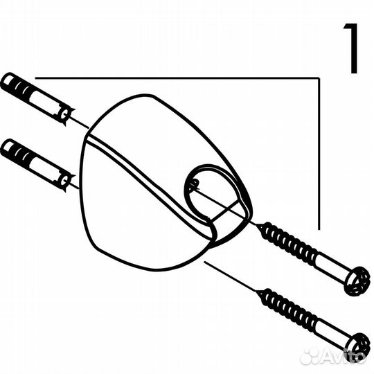 Держатель ручного душа хром Hansgrohe Porter C