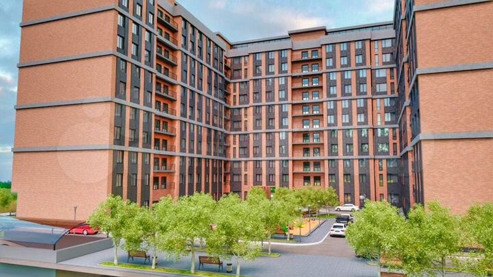 1-к. квартира, 49,7 м², 2/12 эт.