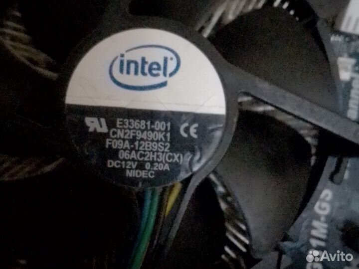 Материнская плата с процессором intel