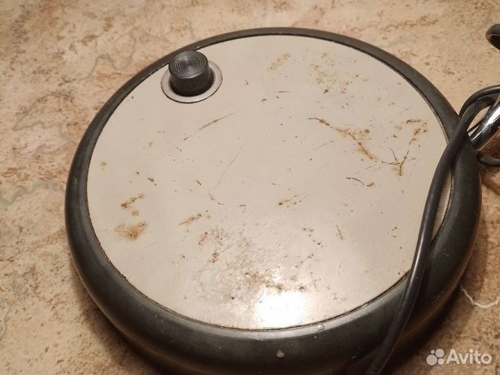 Лампа настольная тяжелая винтажная