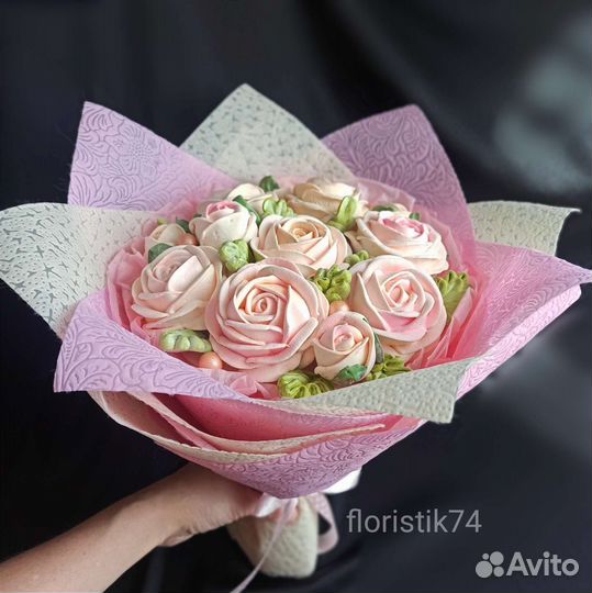 Съедобные букеты из зефира