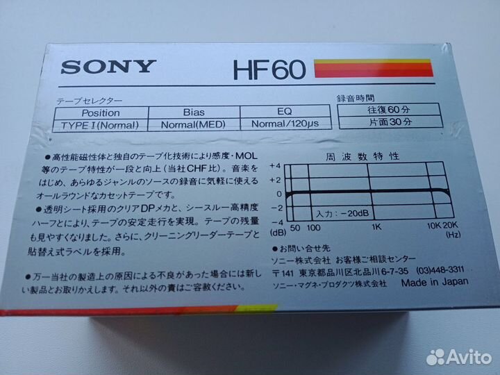 Кассеты Maxell UR60, Sony HF60