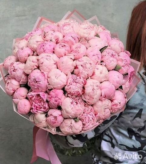 Пионы Букет пионов Доставка цветов