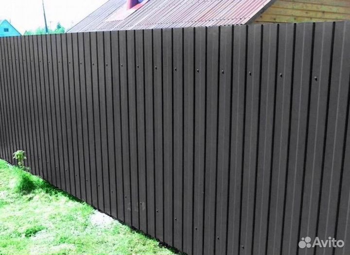 Профлист (профнастил) для забора цветной