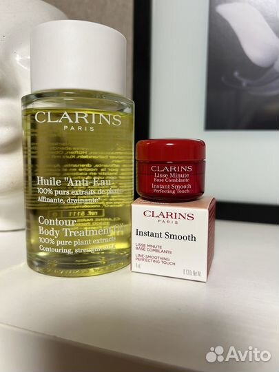 Clarins масло и база под макияж