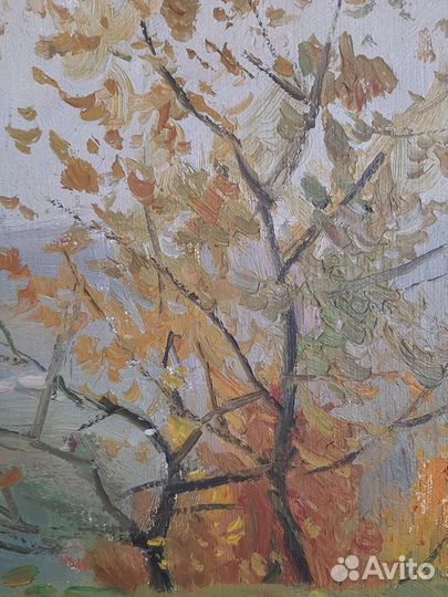 Картина. Осенний пейзаж. Холст. Масло